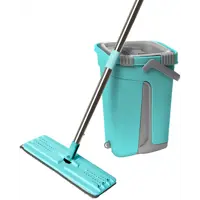 Набор для уборки швабра с ведром Youll Love с отжимом цвет бирюзовый