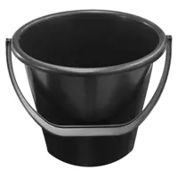 Ведро техническое 10 л пластик цвет черный
