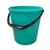 Ведро пластиковое с ручкой 12 л цвет мятный