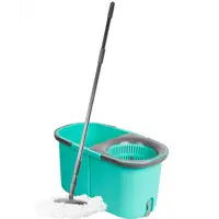 Набор для уборки швабра с ведром Hitt Supreme Twin с бесконтактным отжимом цвет бирюзовый