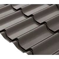 Металлочерепица 0.45 мм 1180x450 мм RR 32 коричневый