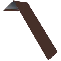 Планка лобовая с полиэтиленовым покрытием 2 м 190x50 0.45 мм цвет коричневый