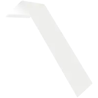 Планка лобовая с полиэтиленовым покрытием 2 м 190x50 0.45 мм цвет белый