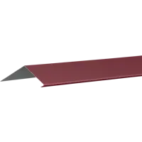 Планка карнизная 100x65 мм 2 м 0.4 мм цвет RAL 3005 красный