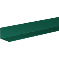 Планка для внутренних углов 50x50 мм 2 м 0.4 мм зеленый RAL 6005