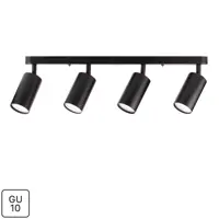 Спот поворотный Ritter Arton 4 лампы GU10 цвет черный