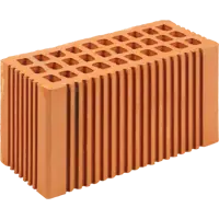 Кирпич строительный рядовой пустотелый Михнево М150 красный 250x120x140 мм 2.1 НФ