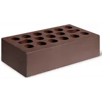 Кирпич облицовочный Керма М150 шоколад гладкий 250x120x65 мм 1 НФ