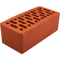 Кирпич облицовочный Вышневолоцкая керамика M200 красный гладкий 250x120x88 мм 1.4 НФ