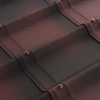 Лист Ондувилла 400x1070 мм красный