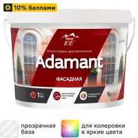 Краска фасадная Parade ice Adamant матовая прозрачная база C 9 л
