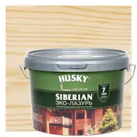 Эко-лазурь Husky Siberian полуматовая цвет бесцветный 2.5 л