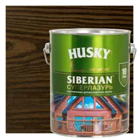 Лазурь для дерева Husky Siberian Суперлазурь цвет палисандр 2.7 л