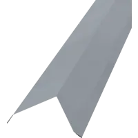 Планка ветровая для металлочерепицы 80x100 мм 2 м 0.4 мм оцинкованный