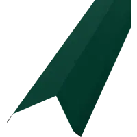 Планка ветровая для металлочерепицы 80x100 мм 2 м 0.4 мм RAL 6005 зеленый