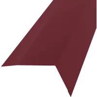 Планка карнизная 100x65 мм 2 м 0.4 мм RAL 3005 красный