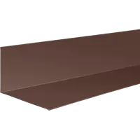 Планка примыкания верхняя 147x250 мм 2 м 0.4мм RAL 8017 Коричневый