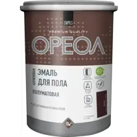 Эмаль акриловая для пола Ореол полуматовая цвет венге 0.9 кг