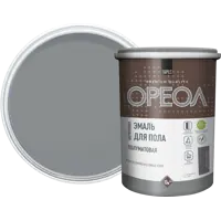 Эмаль акриловая для пола Ореол полуматовая цвет темно-серый 0.9 кг