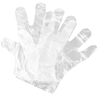 Перчатки полиэтиленовые B&B bright.balanced ППЭ100L размер 9/L одноразовые, 100 шт.