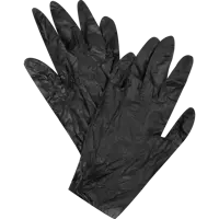 Перчатки виниловые одноразовые B&B bright.balanced 03-927 размер 8/M черные, 100 шт.