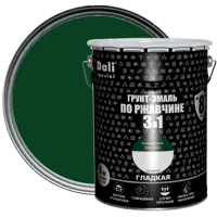 Грунт-эмаль по ржавчине 3 в 1 Dali Special гладкая цвет зелёный мох 5 кг RAL 6005