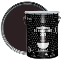 Грунт-эмаль 3 в 1 Dali Special гладкая цвет коричневый 5 кг