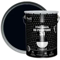 Грунт-эмаль 3 в 1 Dali Special гладкая цвет чёрный 5 кг