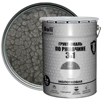 Грунт-эмаль по ржавчине 3 в 1 Dali Special молотковая цвет серый 5 кг