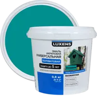 Эмаль Luxens акриловая полуматовая цвет изумрудный 0.9 кг