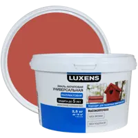 Эмаль Luxens акриловая полуматовая цвет коралловый 2.5 кг