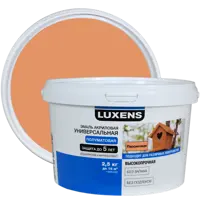Эмаль Luxens акриловая полуматовая цвет персиковый 2.5 кг