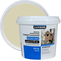 Эмаль Luxens акриловая полуматовая цвет слоновая кость 0.9 кг