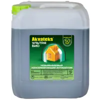 Антисептик Невымываемый Akvateks Ультра БИО консервирующий для древесины 10 кг