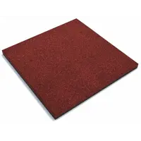 Плитка резиновая 500x500x40 мм для грунта красный 0.25 м²