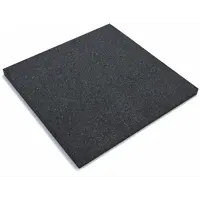 Плитка резиновая 500x500x40 мм для грунта черный 0.25 м²