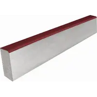 Бордюр тротуарный бортовой 100.20.8R 1000x80x200 мм красный