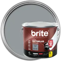 Эмаль для пола Brite Betoplus полуматовая цвет серебристо-серый 1.9 кг