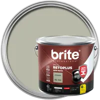 Эмаль для пола Brite Betoplus полуматовая цвет кремневый 1.9 кг
