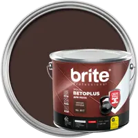 Эмаль для пола Brite Betoplus полуматовая цвет шоколадно-коричневый 1.9 кг