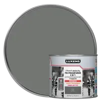 Грунт-эмаль по ржавчине 3 в 1 Luxens цвет серый 2.4 кг
