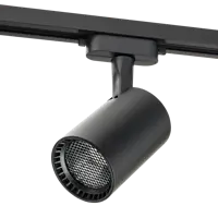 Трековый светильник спот светодиодный антибликовый Ritter Artline 83x120x170мм 20Вт до 11м² 4000К металл чёрный
