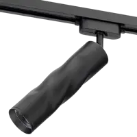 Трековый светильник спот светодиодный поворотный Ritter Artline витой 200x55мм 10Вт до 5 3м² 4000К металл чёрный