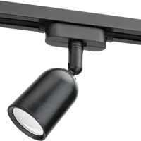 Трековый светильник спот поворотный Ritter Artline 55x87мм под лампу GU10 до 2.6м² пластик цвет чёрный