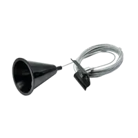 Подвес тросовый для трекового шинопровода Ritter Artline 55x69мм провод 1.5м металл/пластик цвет чёрный