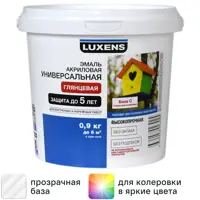 Эмаль Luxens глянцевая цвет прозрачный 0.9 кг