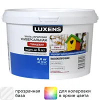 Эмаль Luxens глянцевая цвет прозрачный 2 кг