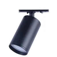 Трековый светильник спот ЭРА TR39 GU10 под лампу однофазный цвет черный