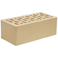 Кирпич облицовочный Ярославль M150 слоновая кость гладкий 250x120x88 мм 1.4 НФ