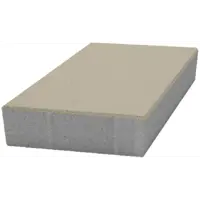 Плитка тротуарная Ромб 343x198x70 мм цвет белый